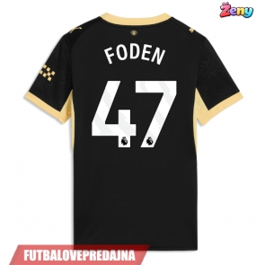 Lacne Ženy Futbalové dres Manchester City Phil Foden #47 2026-27 Krátky Rukáv - Preč